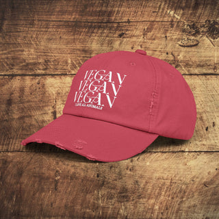 Vegan Unisex Distressed Cap Printify