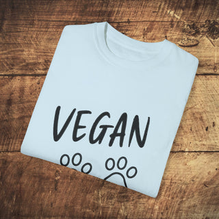 Vegan Paws Garment-Dyed T-shirt Printify