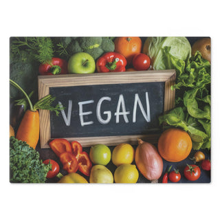 Vegan Tempered Glass Cutting Board Printify