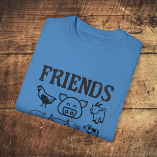 Friends Not Food Garment-Dyed T-shirt Printify