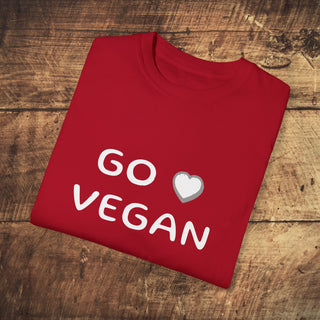 Go Vegan Garment-Dyed T-shirt Printify