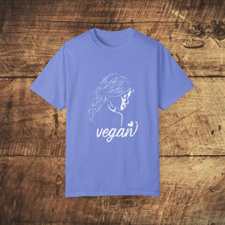 Vegan Girl Garment-Dyed T-shirt Printify