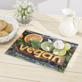 Vegan Tempered Glass Cutting Board Printify