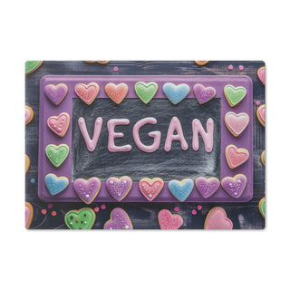 Vegan Tempered Glass Cutting Board Printify