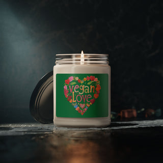 Vegan Heart Scented Soy Candle, 9oz