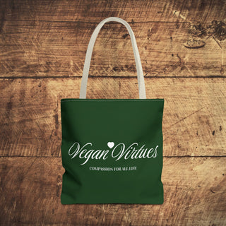 Vegan Virtues Tote Bag Printify