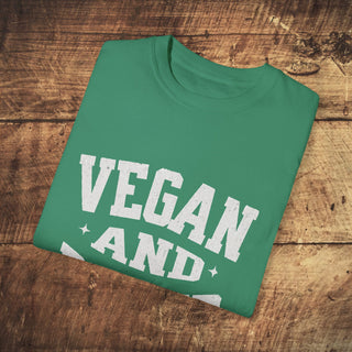 Vegan And Proud Garment-Dyed T-shirt Printify