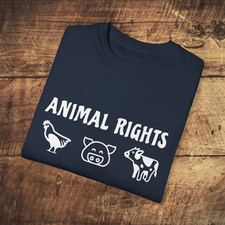 Animal Rights Garment-Dyed T-shirt Printify