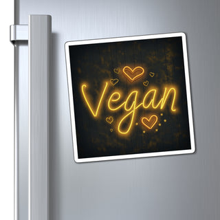 Neon Vegan Magnet Printify