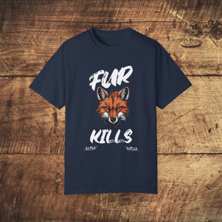 Fur Kills Garment-Dyed T-shirt Printify