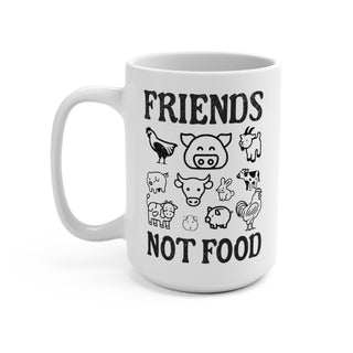 Friends Not Food, Coffee Mug 15oz Printify