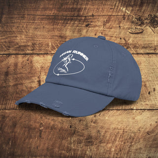 Vegan Runner Unisex Distressed Cap Printify