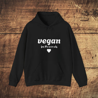 Vegan For The Animals Heavy Blend™ Hooded Sweatshirt Printify