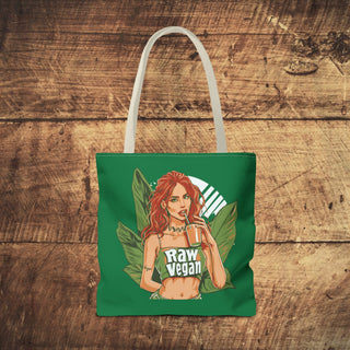 Raw Vegan Girl Tote Bag Printify