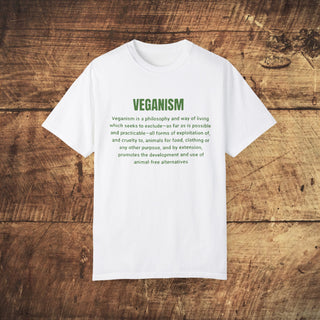 Veganism Garment-Dyed T-shirt Printify