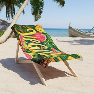 Vegan Beach Towel Printify