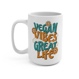 Vegan Vibes Coffee Mug 15oz Printify