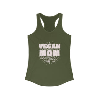 Vegan Mom Women's Ideal Racerback Tank Printify