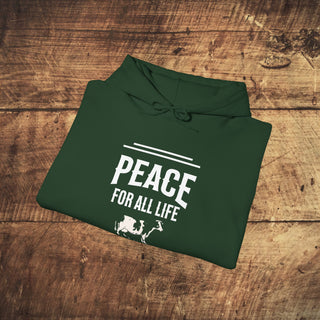 Peace For All Life Heavy Blend™ Hooded Sweatshirt Printify