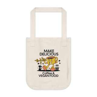 Make Delicious Coffee Organic Canvas Tote Bag