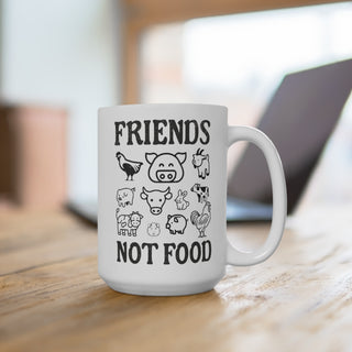 Friends Not Food, Coffee Mug 15oz Printify