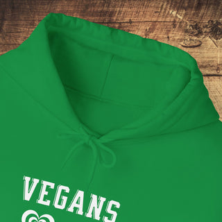 Vegans Love All Animals Heavy Blend™ Hooded Sweatshirt Printify