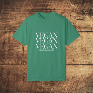 Vegan Garment-Dyed T-shirt Printify