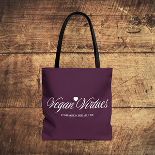 Vegan Virtues Tote Bag Printify