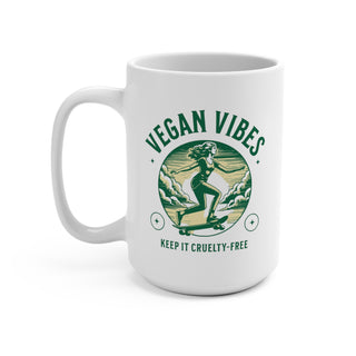 Vegan Vibes Coffee Mug 15oz Printify