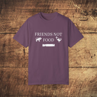 Friends Not Food Garment-Dyed T-shirt Printify