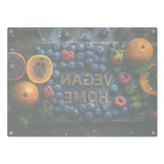 Vegan Home Tempered Glass Cutting Board Printify