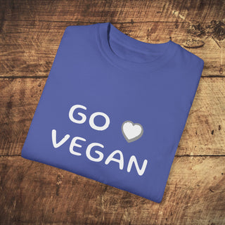 Go Vegan Garment-Dyed T-shirt Printify