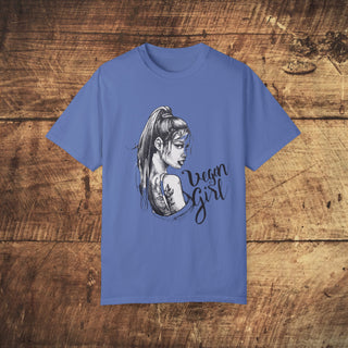 Vegan Girl Garment-Dyed T-shirt Printify