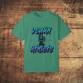 Vegan Athlete Garment-Dyed T-shirt Printify