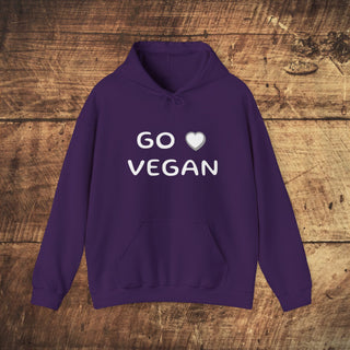 Go Vegan Heavy Blend™ Hooded Sweatshirt Printify