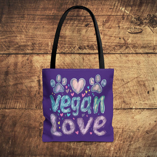 Vegan Love Tote Bag Printify