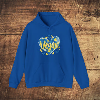 Vegan Hearts Heavy Blend™ Hooded Sweatshirt Printify