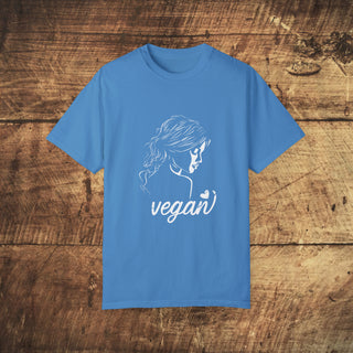 Vegan Girl Garment-Dyed T-shirt Printify