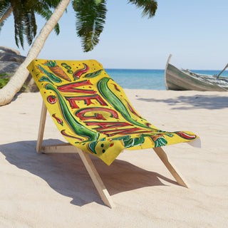 Vegan Beach Towel Printify