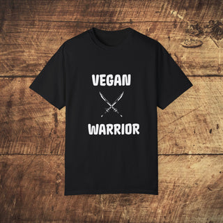 Vegan Warrior Garment-Dyed T-shirt Printify