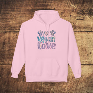 Vegan Love Unisex Midweight Softstyle Fleece Hoodie