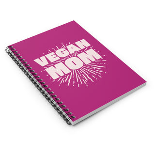 Vegan Mom Spiral Notebook - Ruled Line