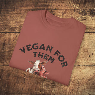 Vegan For Them Garment-Dyed T-shirt Printify