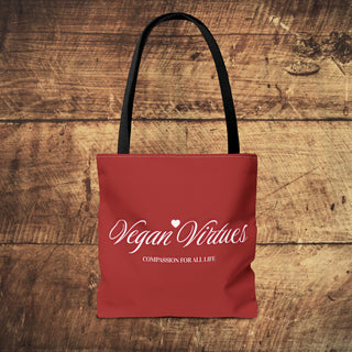 Vegan Virtues Tote Bag Printify