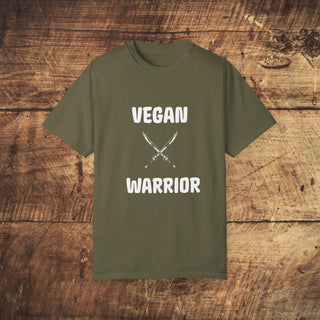 Vegan Warrior Garment-Dyed T-shirt Printify