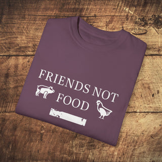 Friends Not Food Garment-Dyed T-shirt Printify