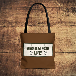 Vegan For Life Tote Bag Printify