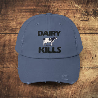 Dairy Kills Unisex Distressed Cap Printify