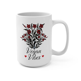 Vegan Vibes Coffee Mug 15oz Printify