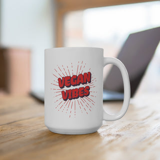 Vegan Vibes Coffee Mug 15oz Printify